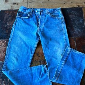 Levi’s Button Fly 501XX Stonewashed  32 x 34